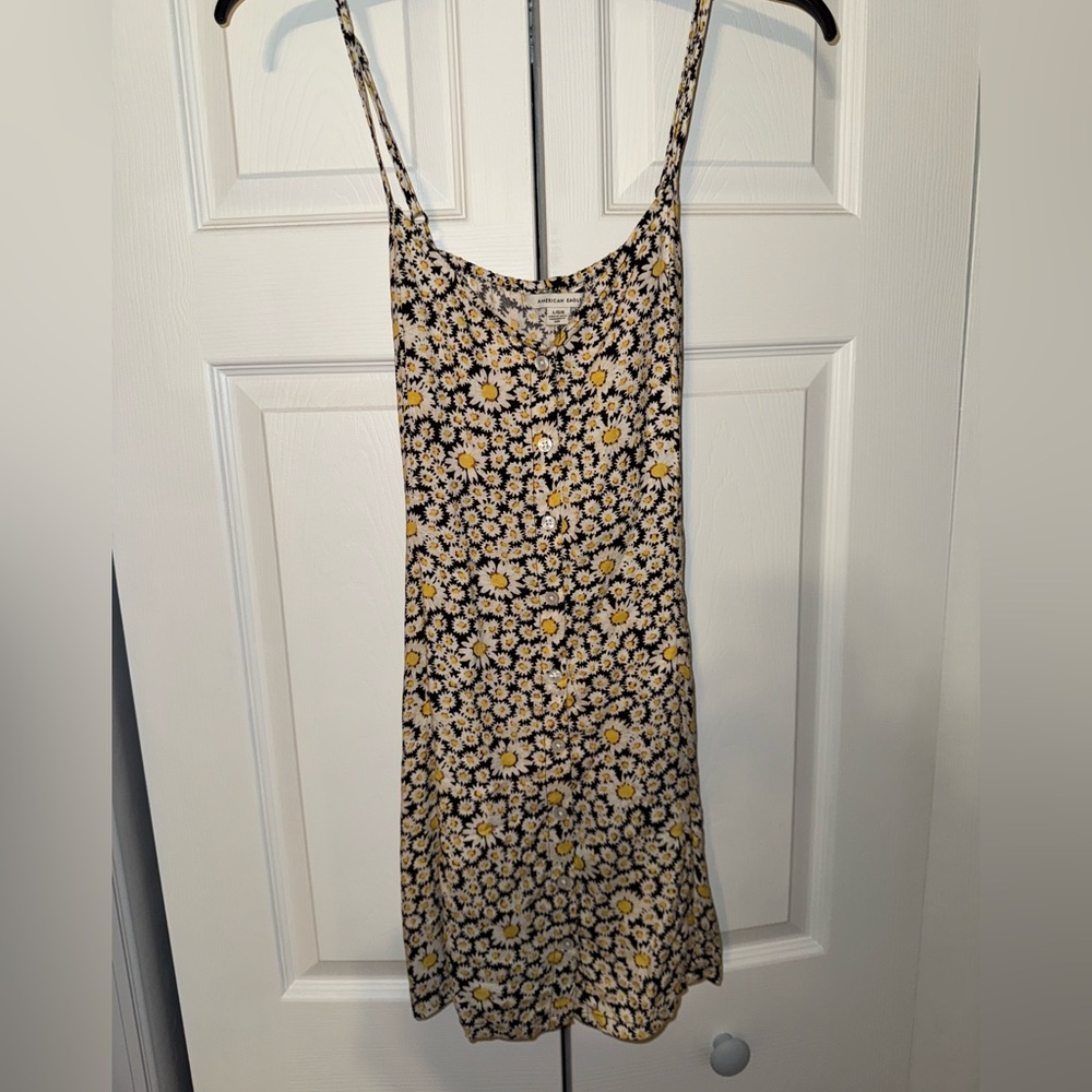 American Eagle Outfitters Daisy Print Sleeveless Dress